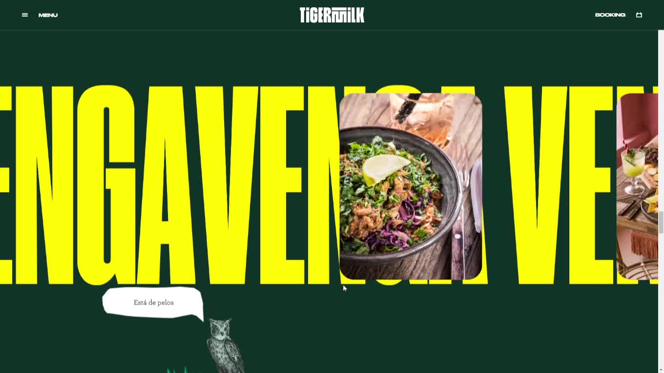 Screenshot of Tigermilk