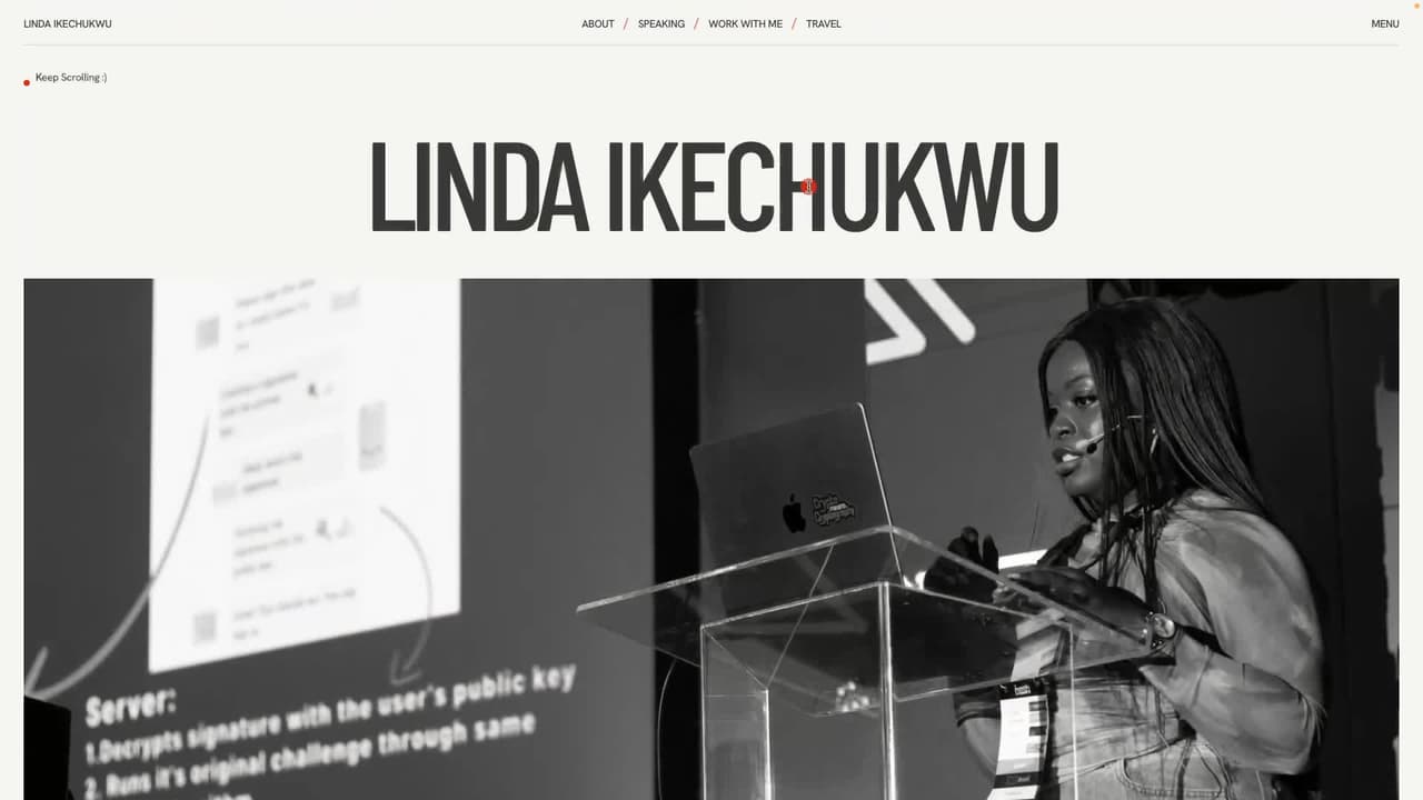 Screenshot of Linda Ikechukwu